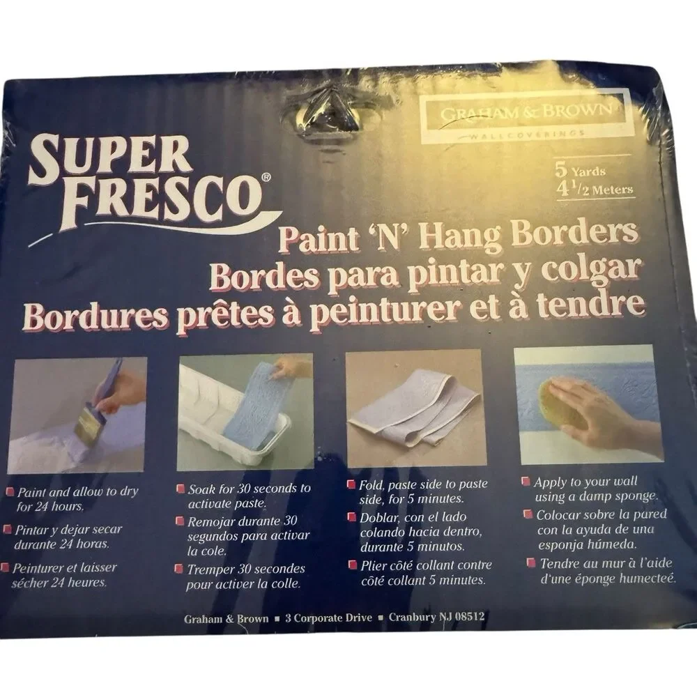 New Super Fresco Paint N Hang Border Graham & Brown‎ Art Deco 5yds